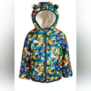 First Impressions Baby Boys Camo-Print Hooded Puffer Coat,